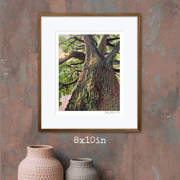 ‘Grounded’ Limited Edition Glicée Fine Art Print Unframed Signed Nature Tree - Picture 1 of 11